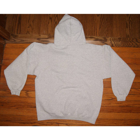 VINTAGE 90s Aspen Mountain Colorado Skiing Hoodie Mens L Gray Sweatshirt USA - Picture 4 of 8